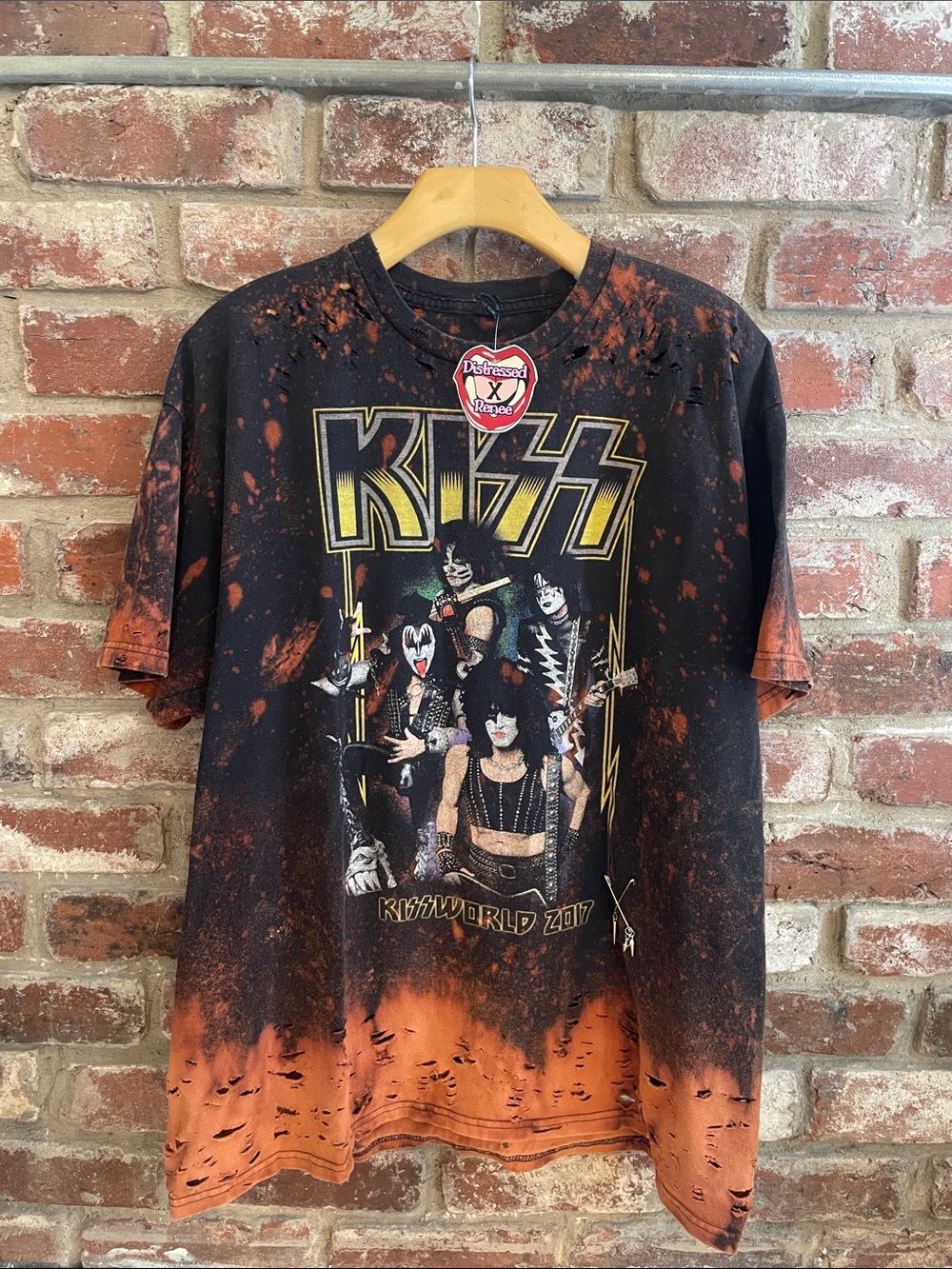 KISS Shout It Out Loud Distressed Tee